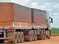A typical semiload of soybeans from Mato Grosso is two 25-metric-ton trailersâ€”about 1,836 bushels. Port wait times can make a round trip for this load seven days.